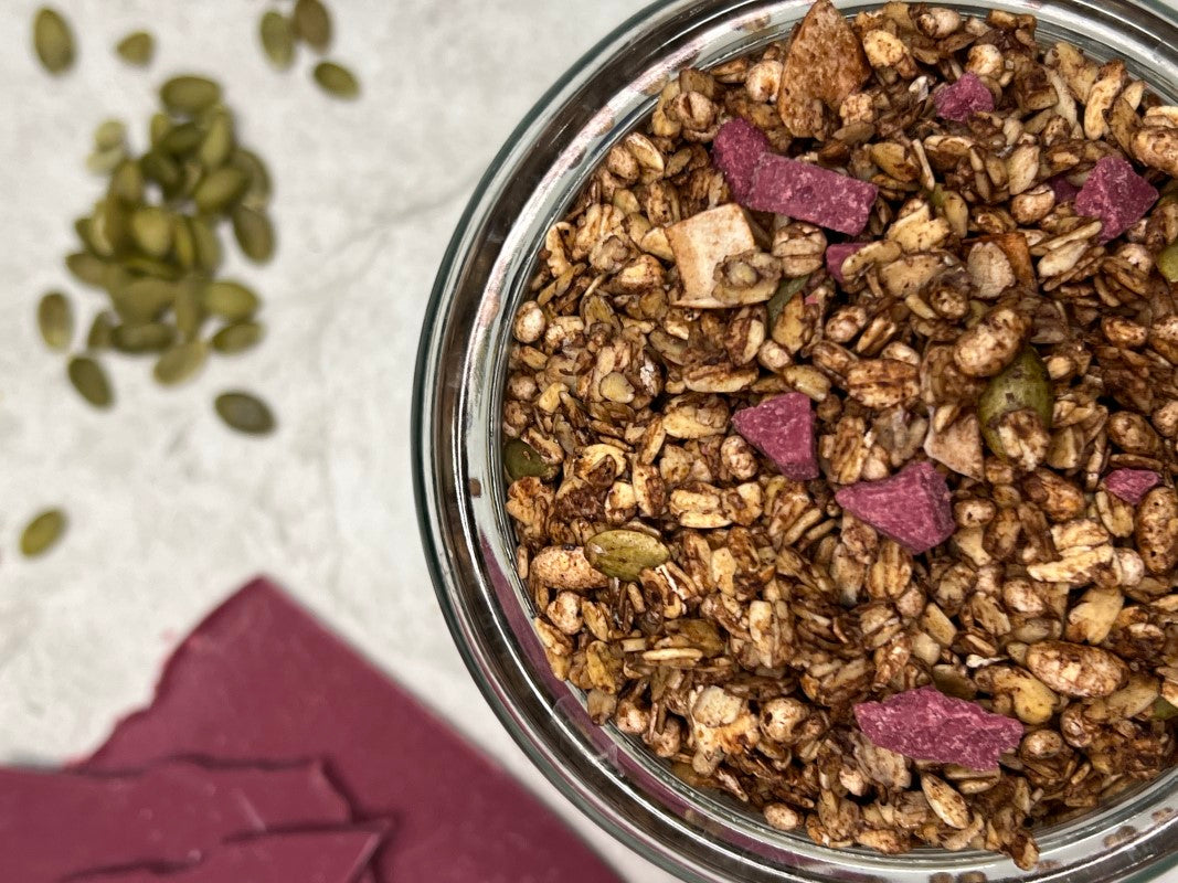 Cacao, Vanilla & Rose Chocolate Granola