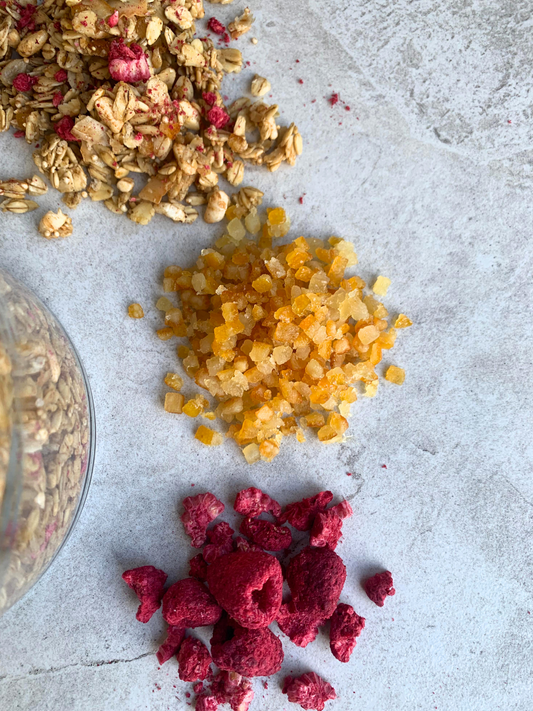 Citrus Raspberry Granola