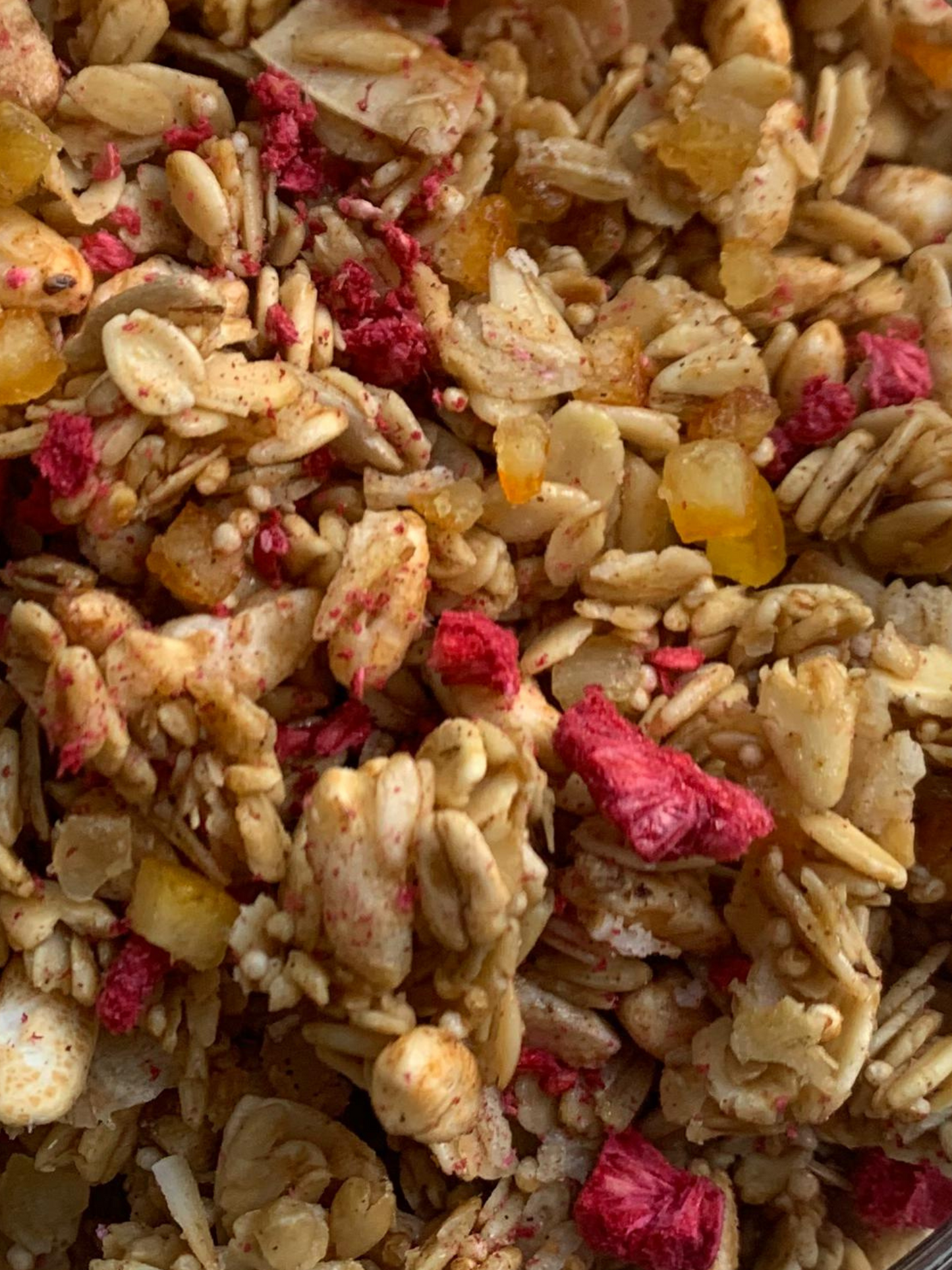 Citrus Raspberry Granola