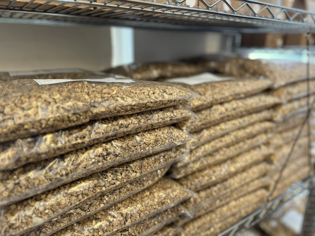 Honey, Ginger & Pumpkin Seed Granola - a development blend