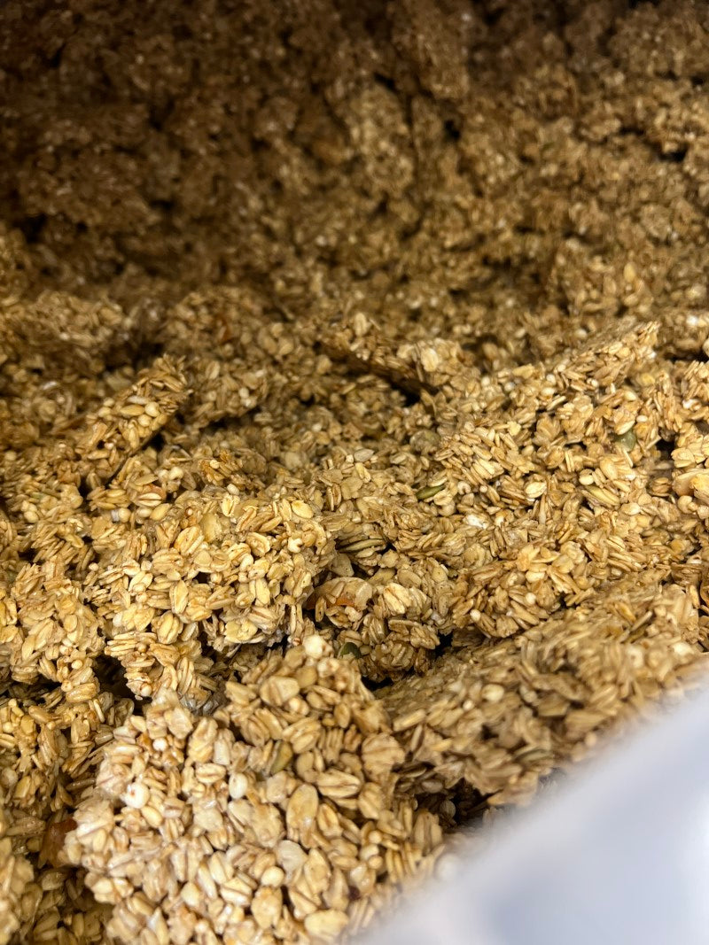 Honey, Ginger & Pumpkin Seed Granola - a development blend