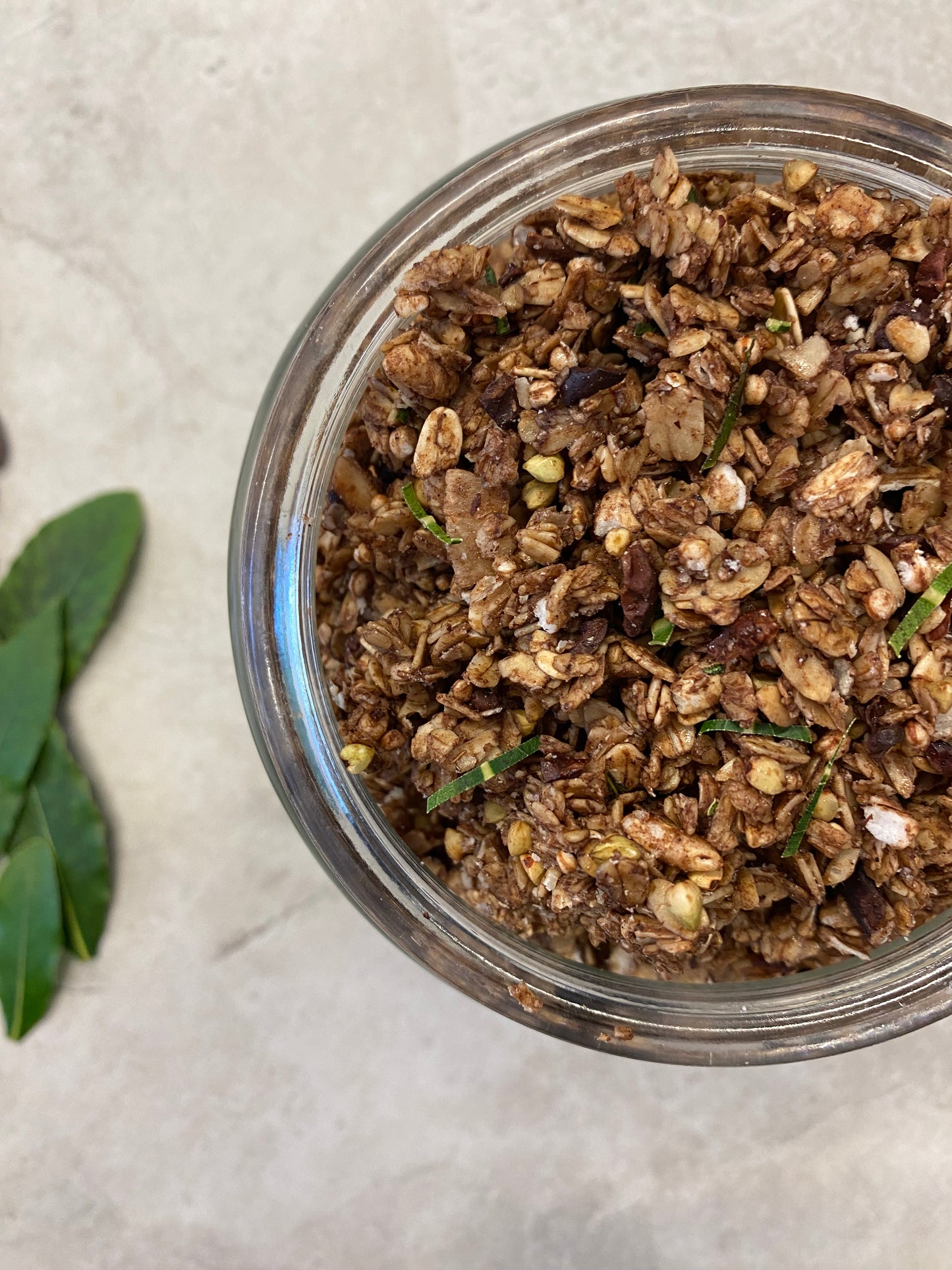 Chocolate & Bay Leaf Granola