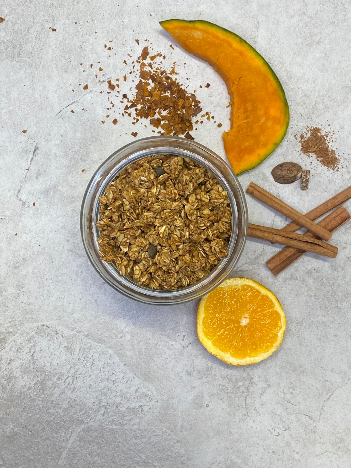 Spiced Delica Pumpkin Granola