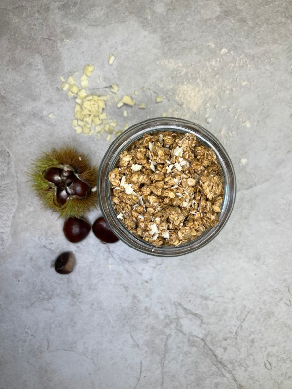 Roast Chestnut & White Chocolate Granola