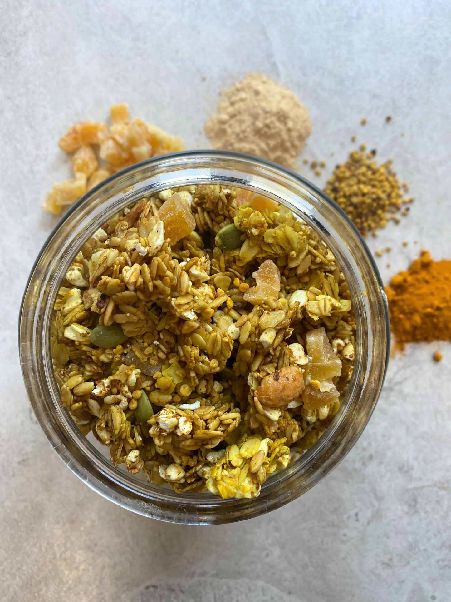Turmeric, Maca & Bee Pollen Granola