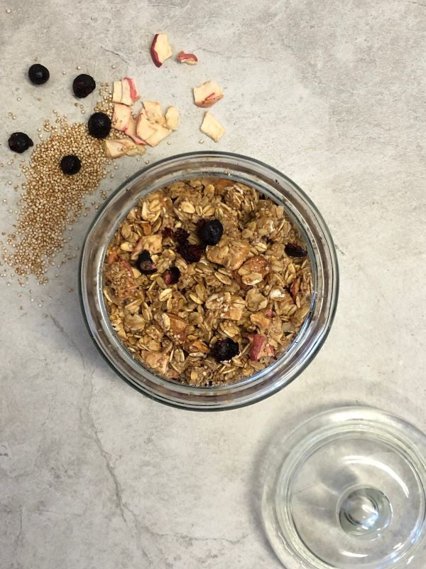 apple blackcurrant granola husk and honey london
