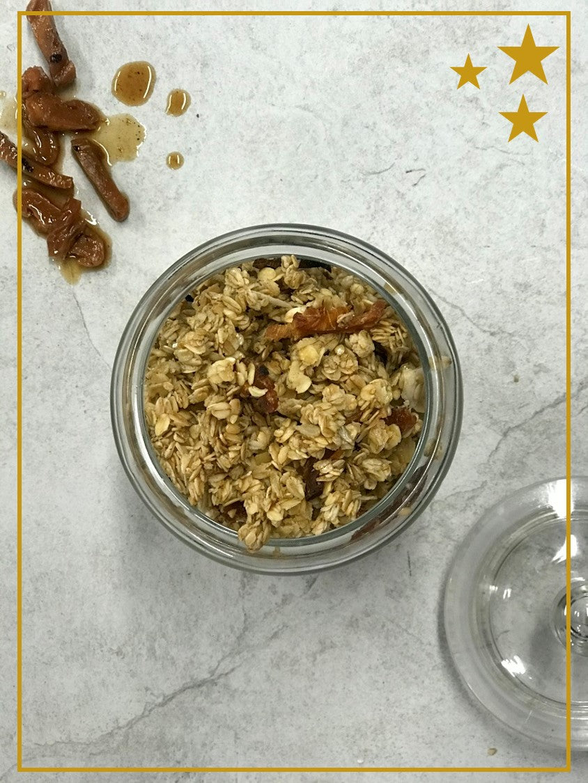 Griddled Peach & Brandy - Husk & Honey Granola London