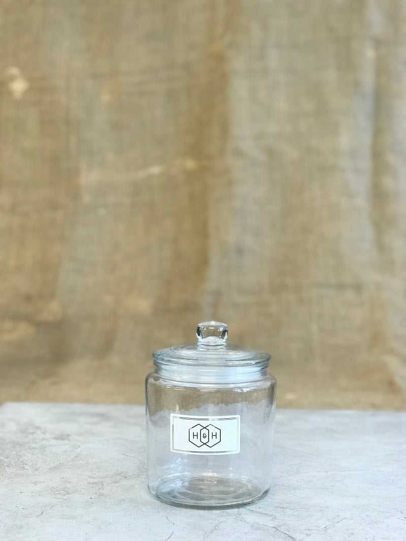 Granola countertop glass jar - Husk & Honey London