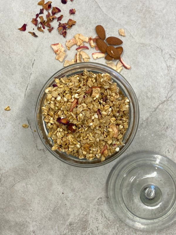 Rosewater, Apple & Almond Granola