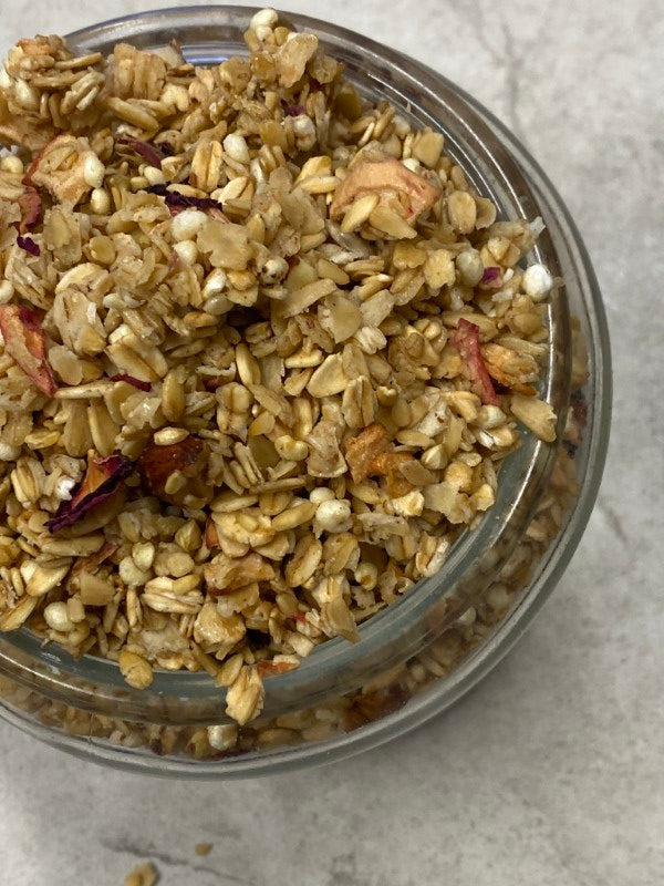Rosewater, Apple & Almond Granola