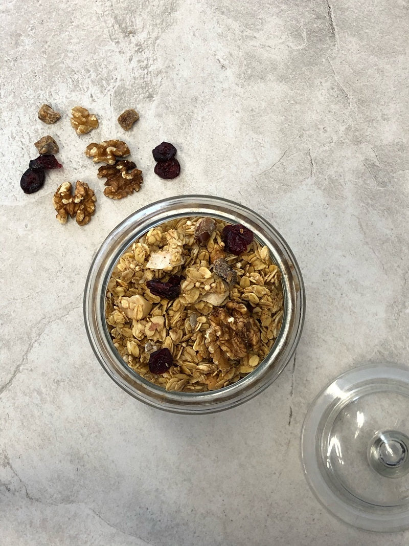 Triple nut cranberry granola husk and honey london