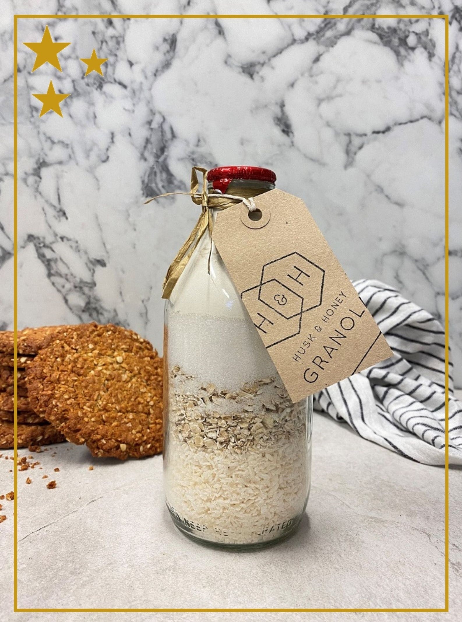 anzac biscuit baking bottle granola husk and honey london