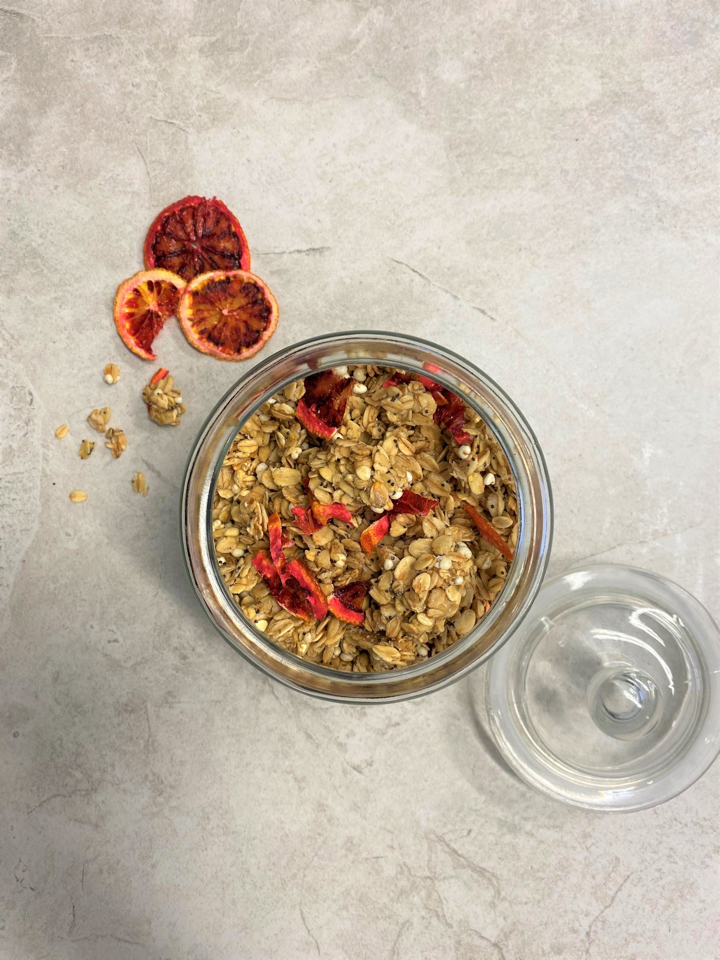 blood orange and poppy seed granola husk and honey london