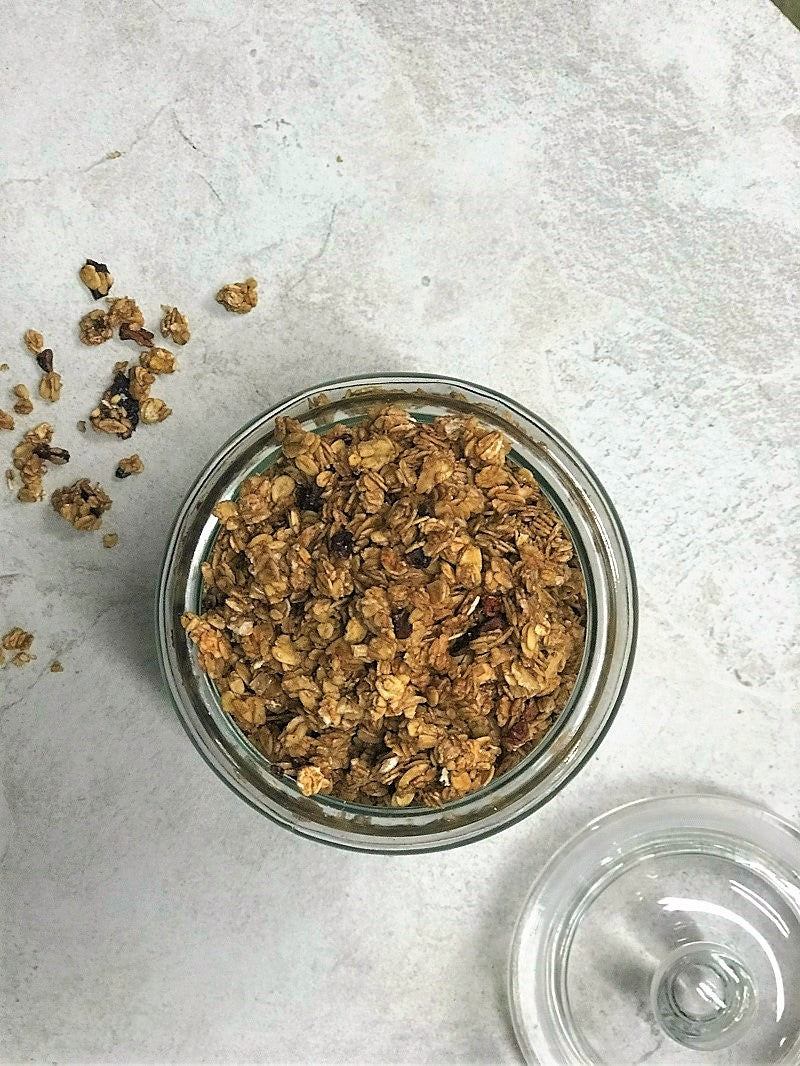 chocolate and cherry granola husk and honey london