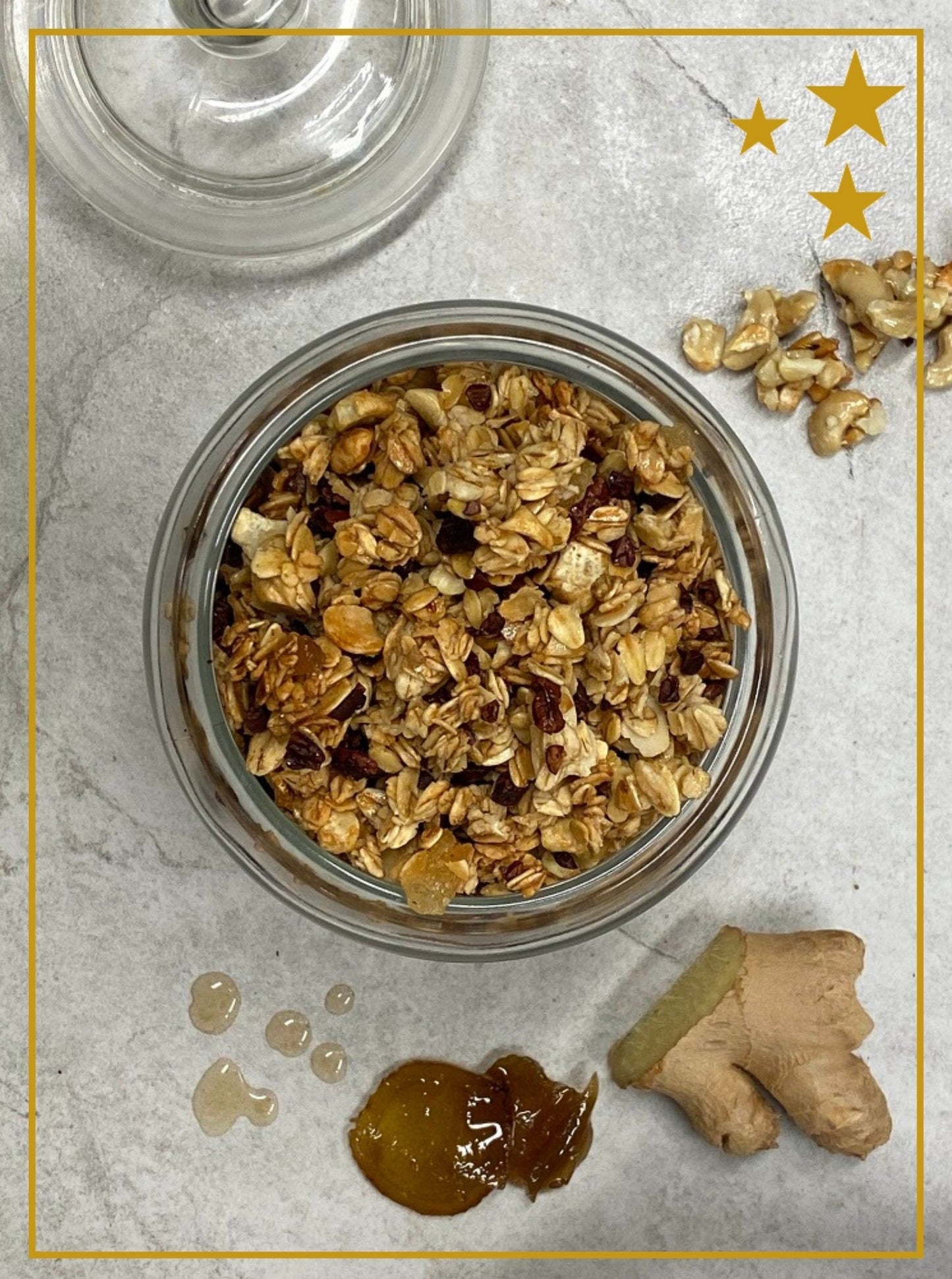 Stem Ginger, Cashew & Honey Granola