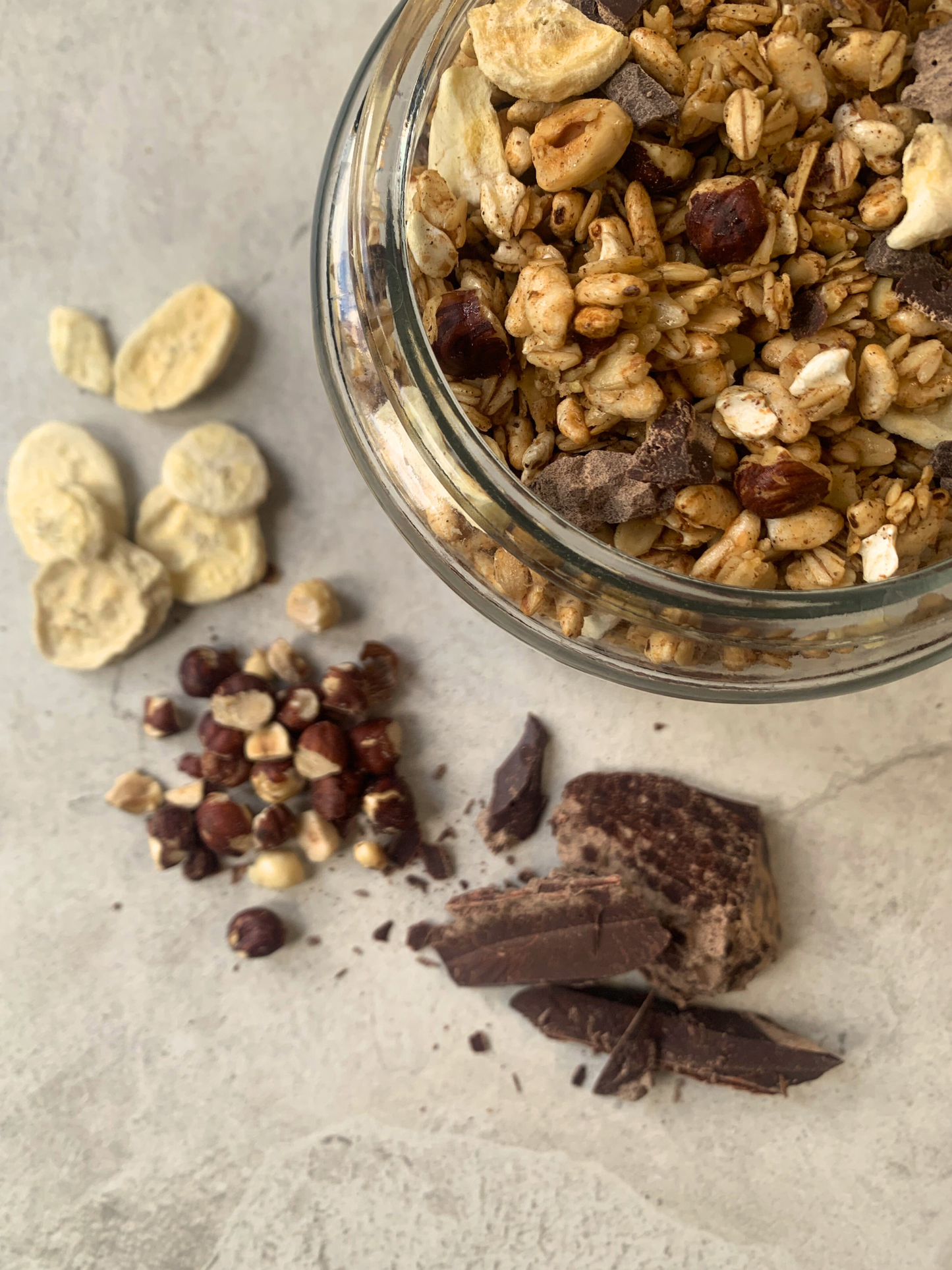 Banana, Chocolate and Hazelnut Granola - JUST LAUNCHED 🍌