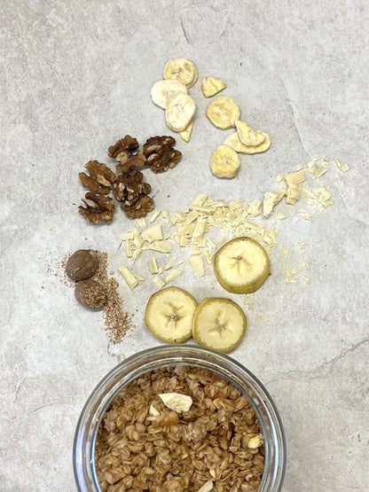 Banana, Walnut & White Chocolate Granola
