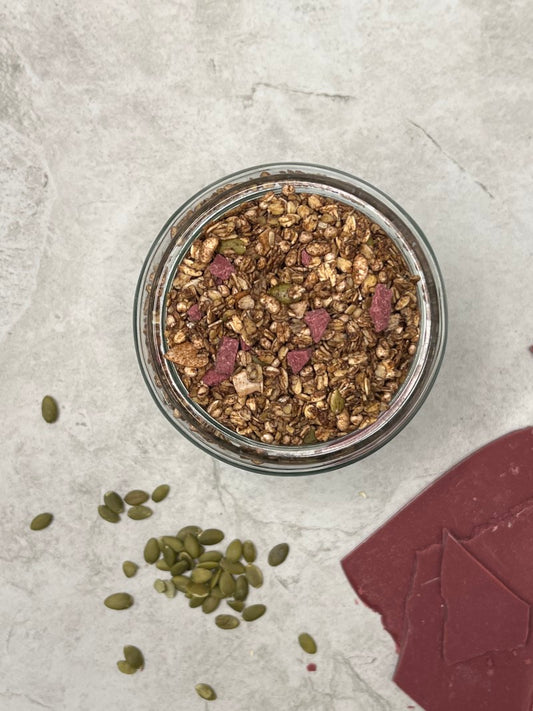 Cacao, Vanilla & Rose Chocolate Granola