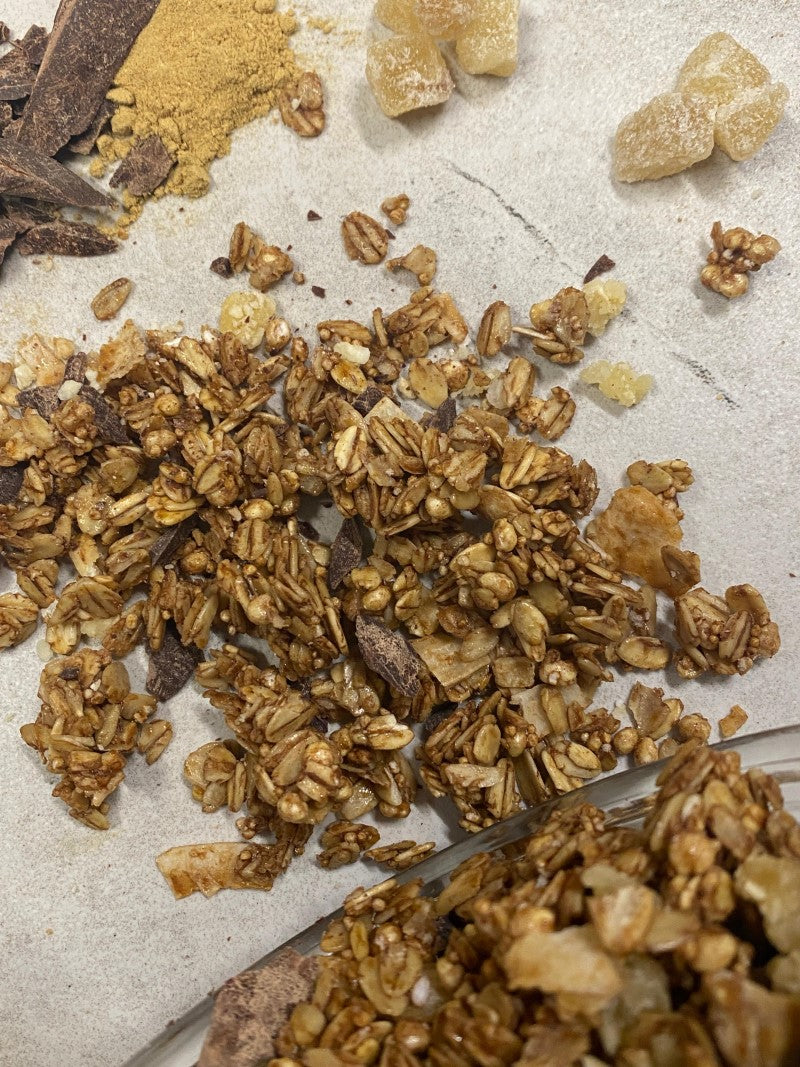 Dark Chocolate & Crystallised Ginger Granola