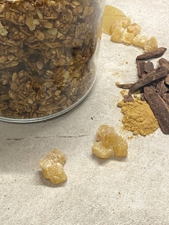 Dark Chocolate & Crystallised Ginger Granola