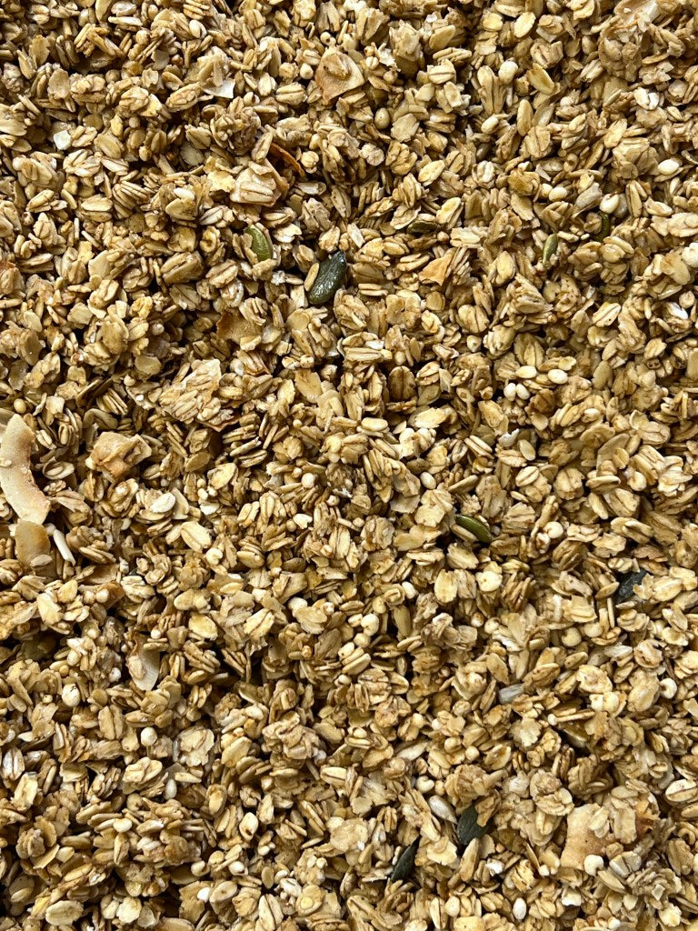 Honey, Ginger & Pumpkin Seed Granola - a development blend