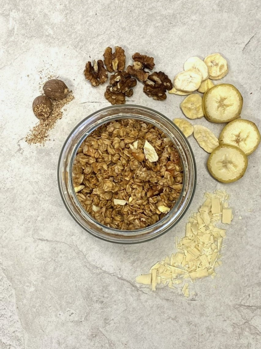 Banana, Walnut & White Chocolate Granola