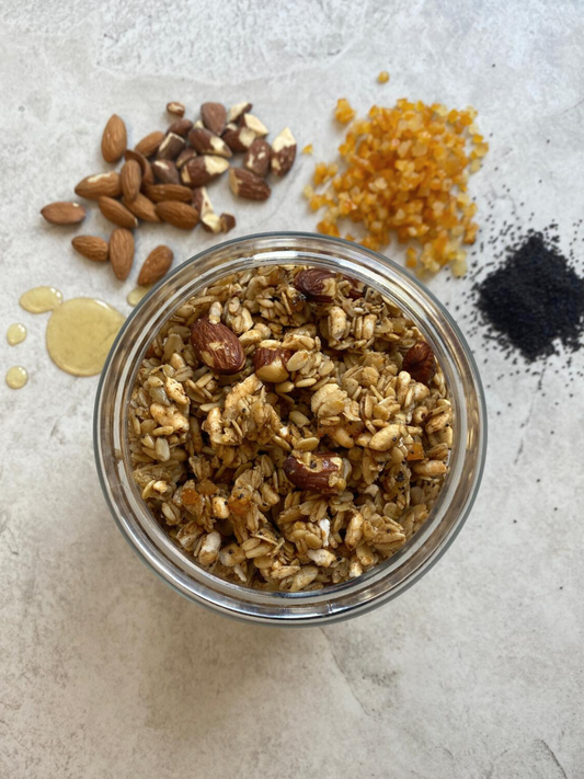Orange, Almond & Poppy Seed Granola