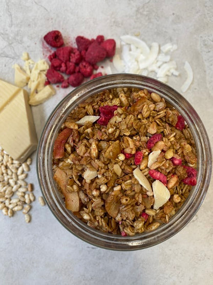 White Chocolate, Vanilla & Raspberry Granola