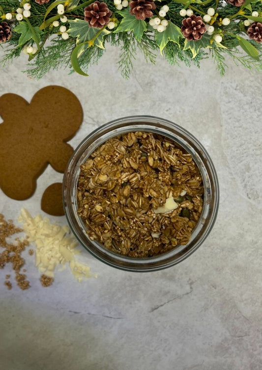Gingerbread & White Chocolate Granola