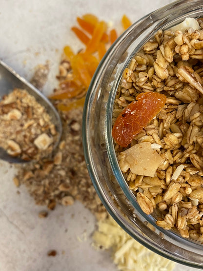 Apricot, White Chocolate & Roast Hazelnut Granola