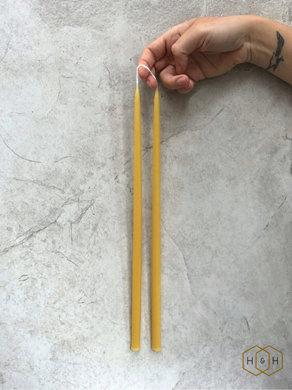 british beeswax taper and tree candles husk and honey london