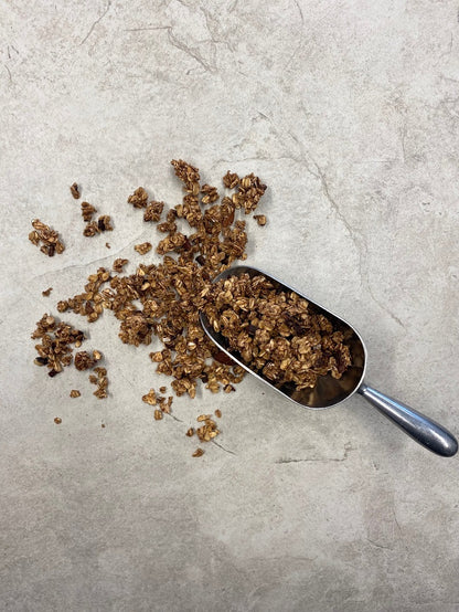 chocolate cherry scoop granola husk and honey london