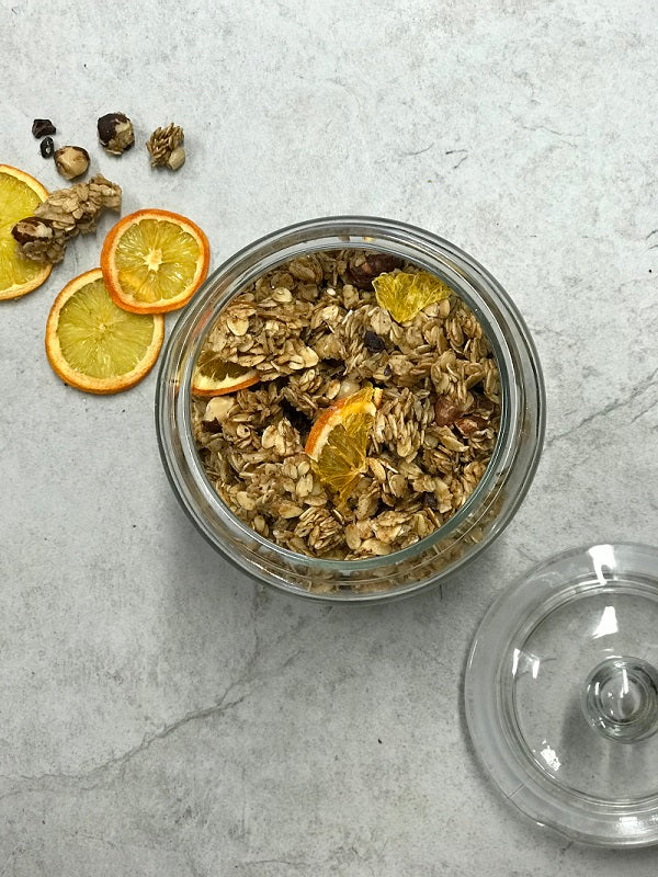 Spiced Orange, Roast Hazelnut & Cacao Nib Granola