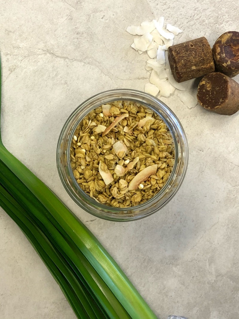 Pandan, Matcha & Gula Malacca Granola