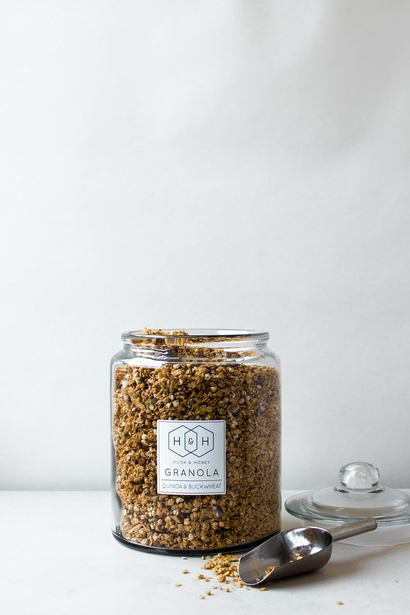 Husk & Honey Granola Jar Label - London